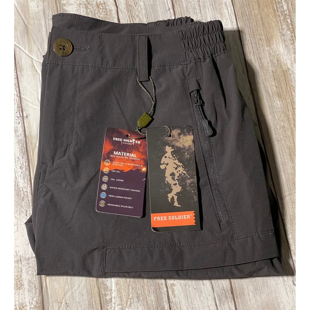 Free Soldier women's tactical Shorts Water Resistant‎ Hiking NEW size 6 gray